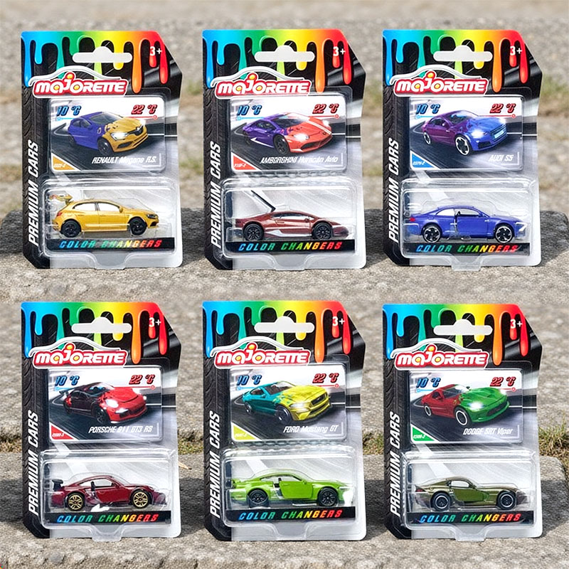 MAJORETTE COLOR CHANGERS PREMIUM CARS 6-ass