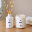 TWILI INDOOR SCENTED CANDLE LOTUS COLL. WHITE CLOUDS L        14,5cm