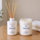 TWILI INDOOR SCENTED CANDLE LOTUS COLL. WHITE CLOUDS L        14,5cm