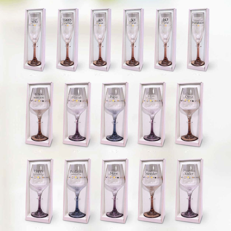 DISPLAY WIJN- EN CHAMPAGNEGLAZEN 130pcs