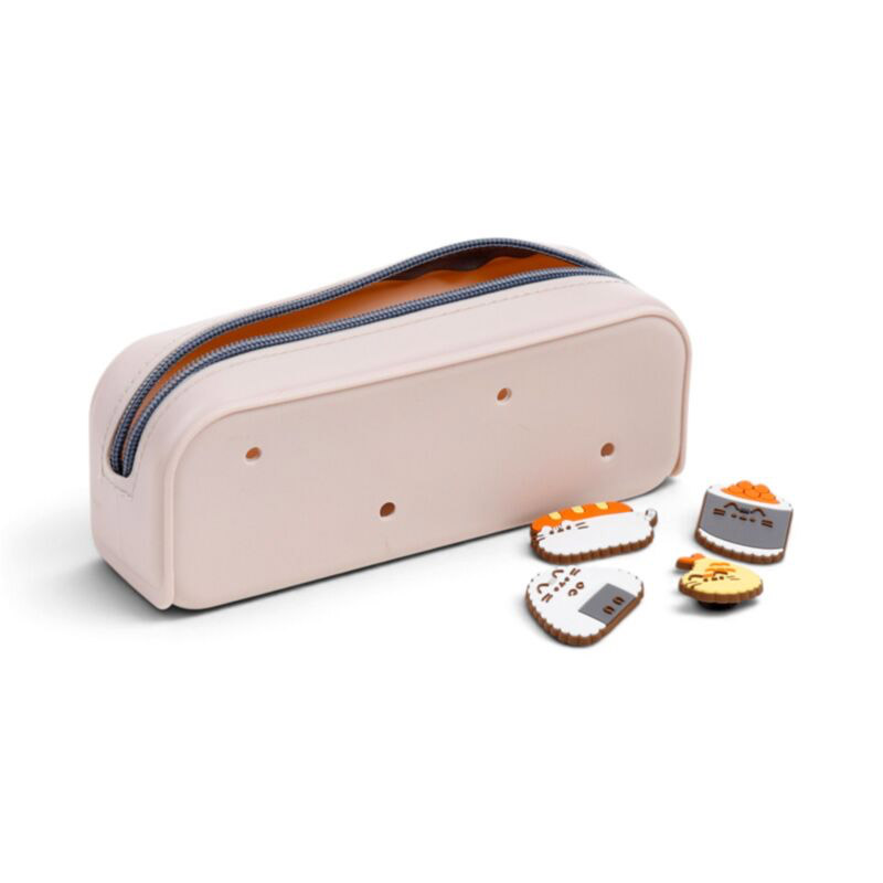 PENCIL CASE SILICONE PUSHEEN THE CAT 'SUSHI CLUB'
