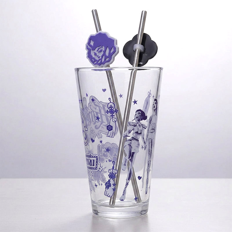GLASS & STRAW SET KPOP DEMON HUNTERS