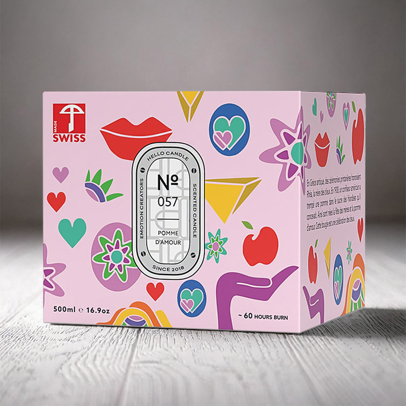 HELLO CANDLE POMME D'AMOUR 500ml