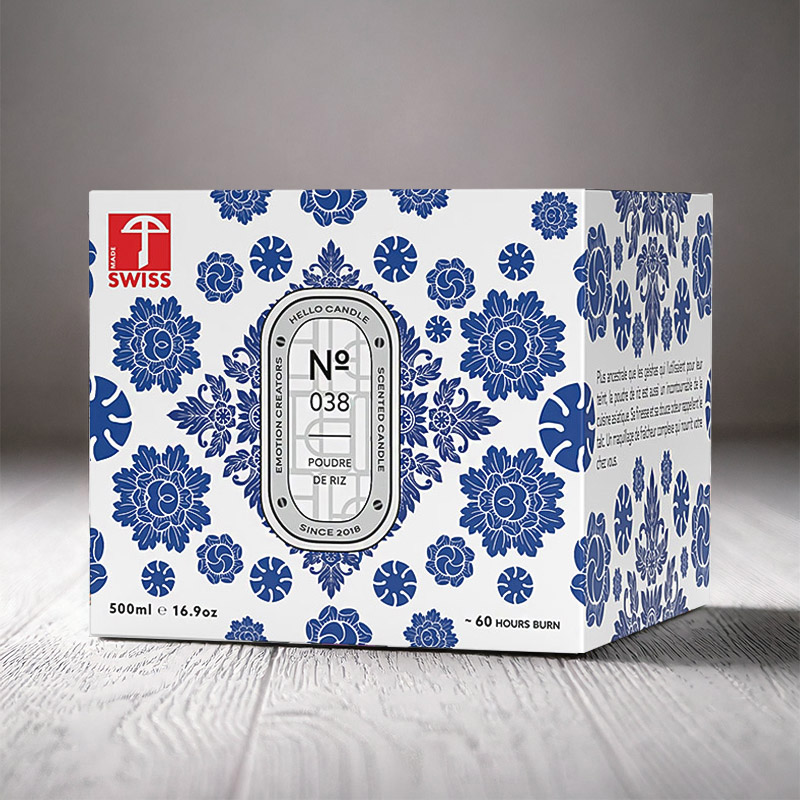 HELLO CANDLE POUDRE DE RIZ 500ml