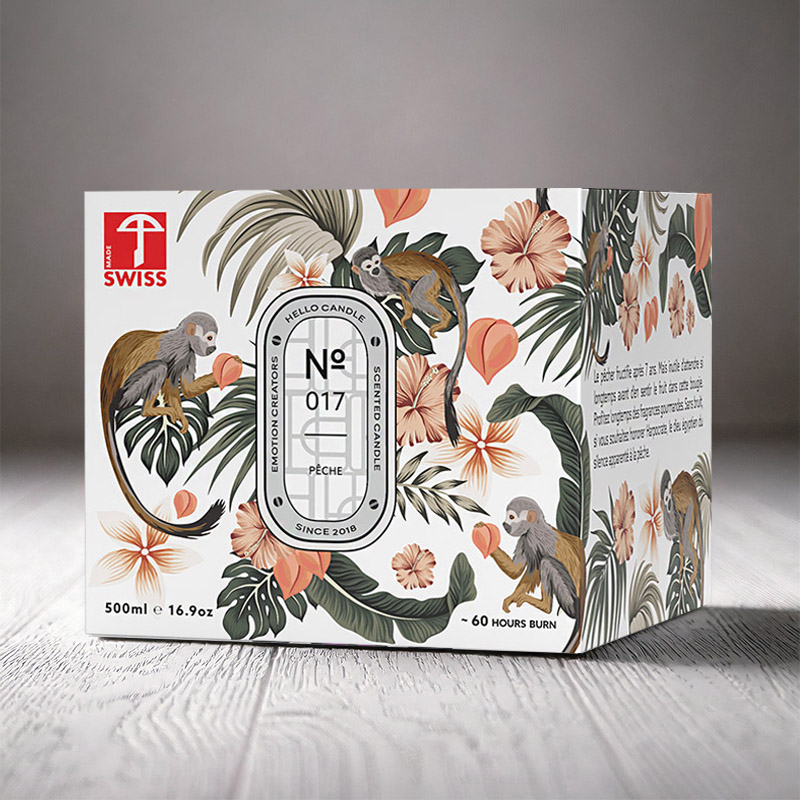 HELLO CANDLE PÊCHE 500ml