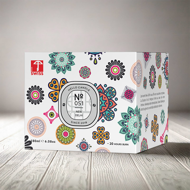 HELLO CANDLE NEW DELHI 180ml (INDIAN MANGO)