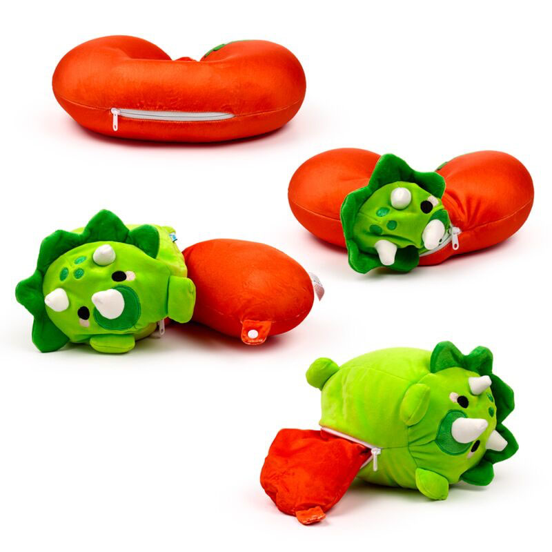 SWAPSEAZZZ 2 IN 1 TRAVEL PILLOW ADORASAURS DINOSAUR