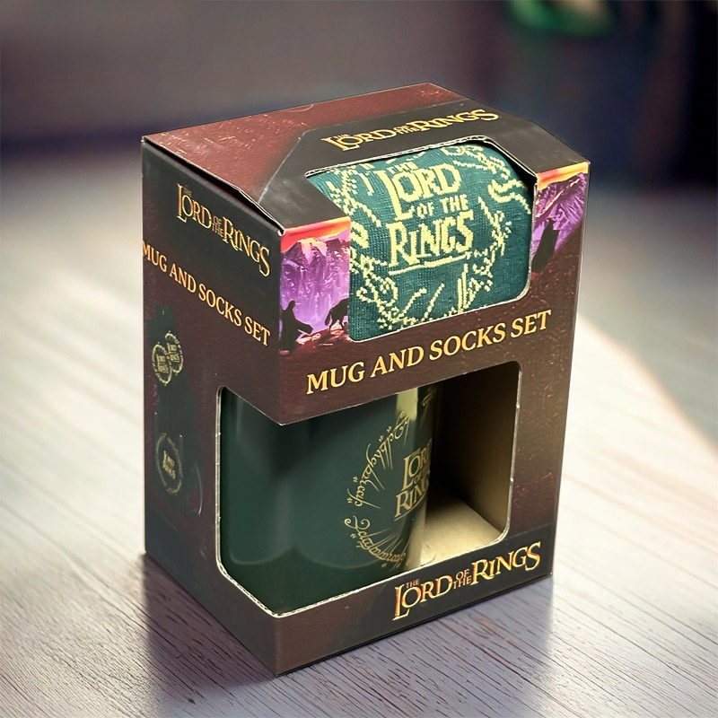 GIFT BOX LORD OF THE RINGS MUG + SOCKS
