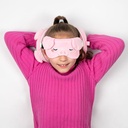 RELAXEAZZZ 2 IN 1 TRAVEL PILLOW & SLEEPING MASK ADORAMALS OLIVER THE PIG
