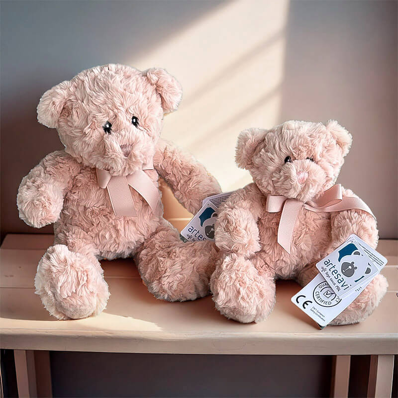 TEDDY BEAR LARRY PINK 25CM