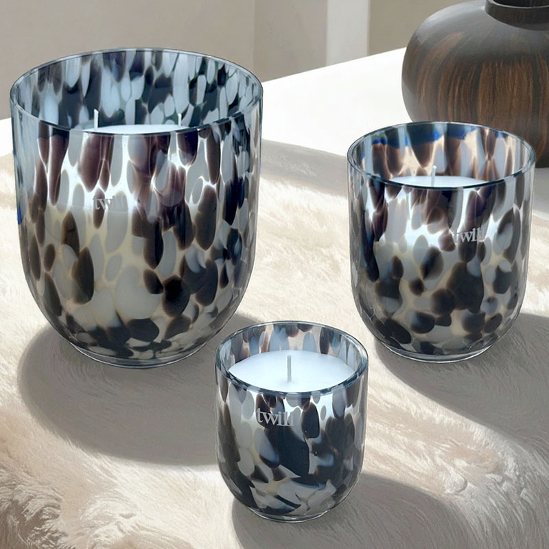 TWILI INDOOR SCENTED CANDLE LOTUS COLL. BLACK S 9cm