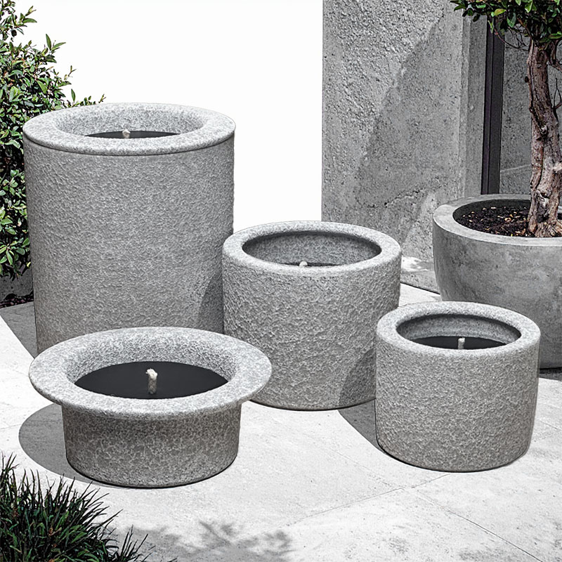 TWILI OUTDOOR CITRONELLA CANDLE FRESCO SMOKEY GREY MEDIUM