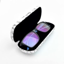 GLASSES CASE YOGA CAT WHITE