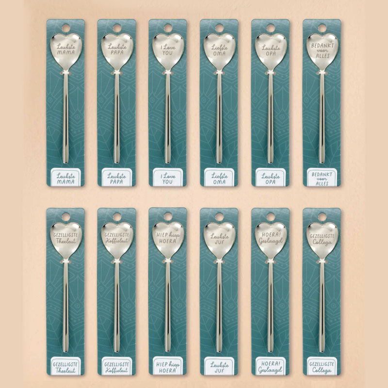 DISPLAY HART LEPELTJES 168pcs