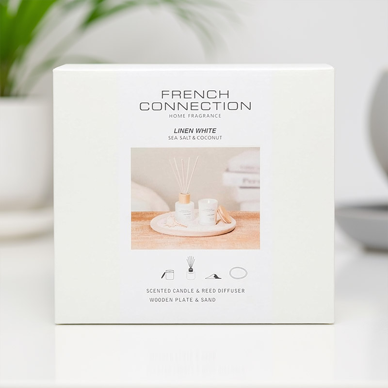 GIFT SET FRENCH CONNECTION LINEN WHITE SEA SALT&COCONUT