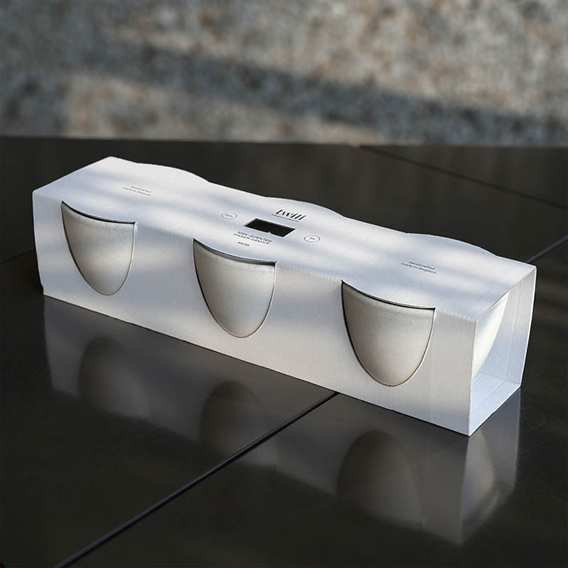 TWILI INDOOR CANDLE SOFT GLOW COLL. WHITE 10cm /3