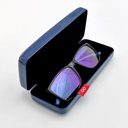 GLASSES CASE GLOSSY DARK BLUE