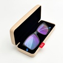 GLASSES CASE GLOSSY BEIGE