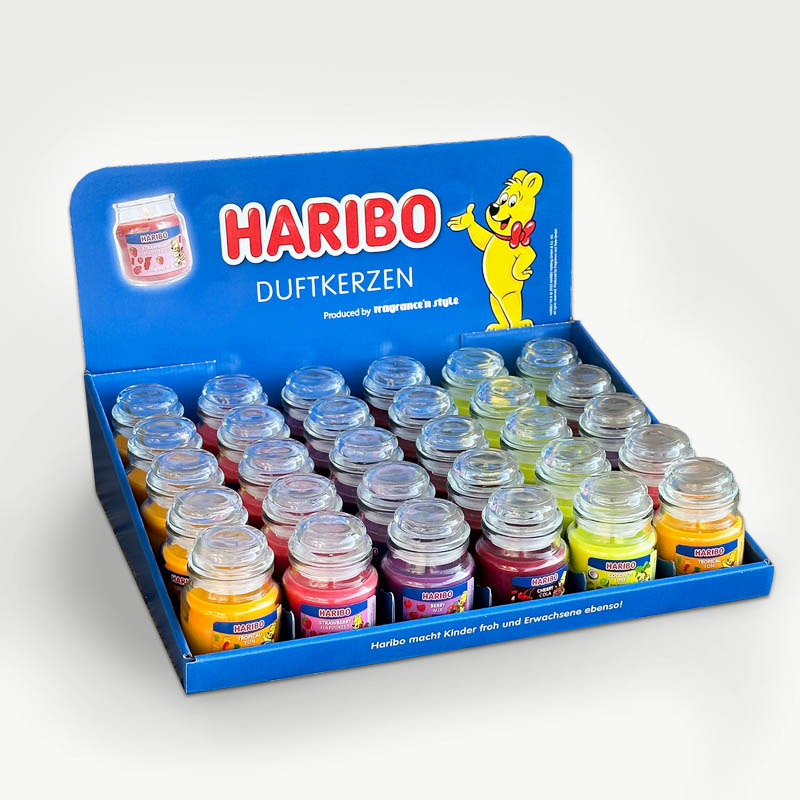 HARIBO SCENTED CANDLES CLASSIC 85g DISPLAY 30pcs