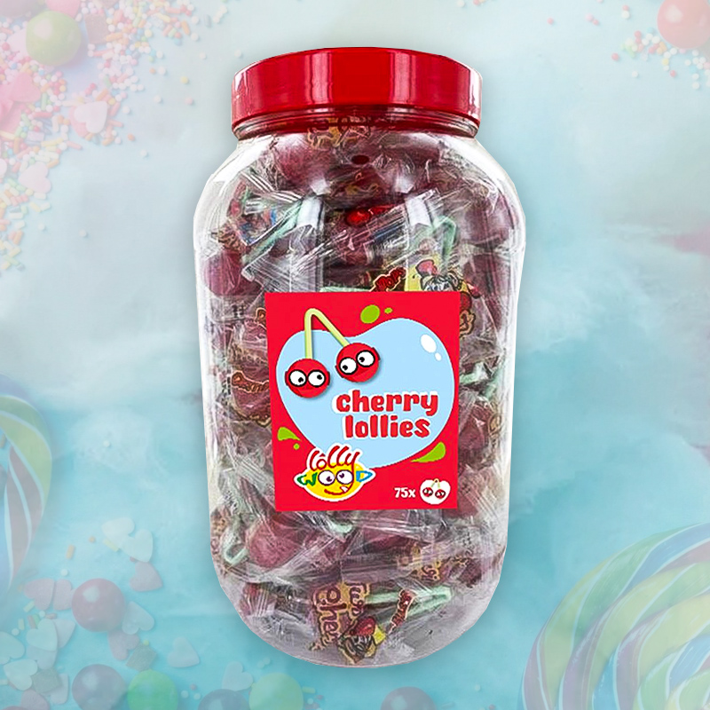 LOLLYWOOD CHERRY DOUBLE LOLLY POP 75x13,5g
