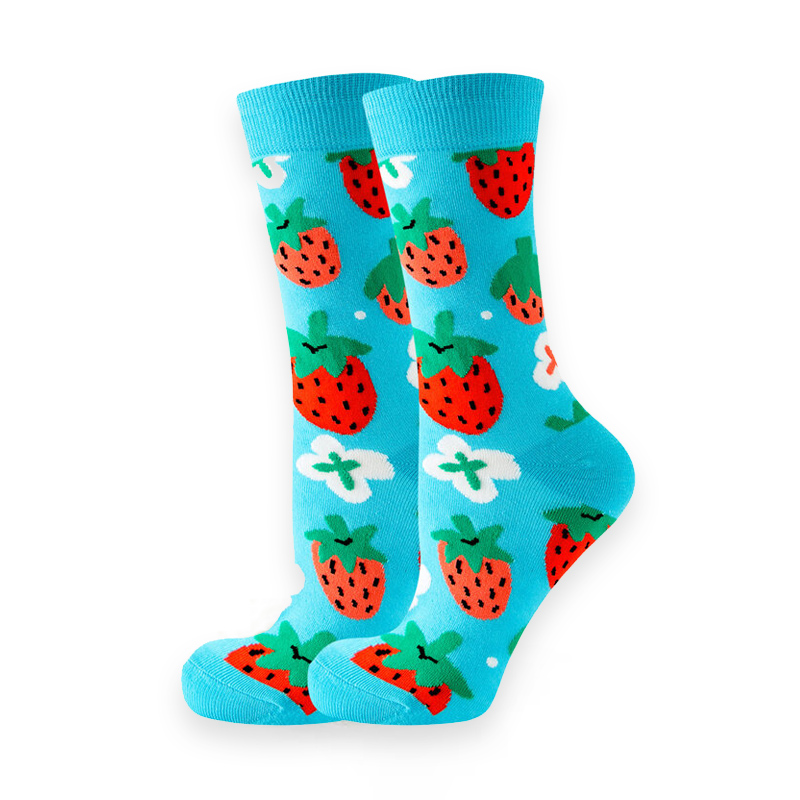 COZY NOXXIEZ SOXXIEZ STRAWBERRY BLUE 38-45 6pcs