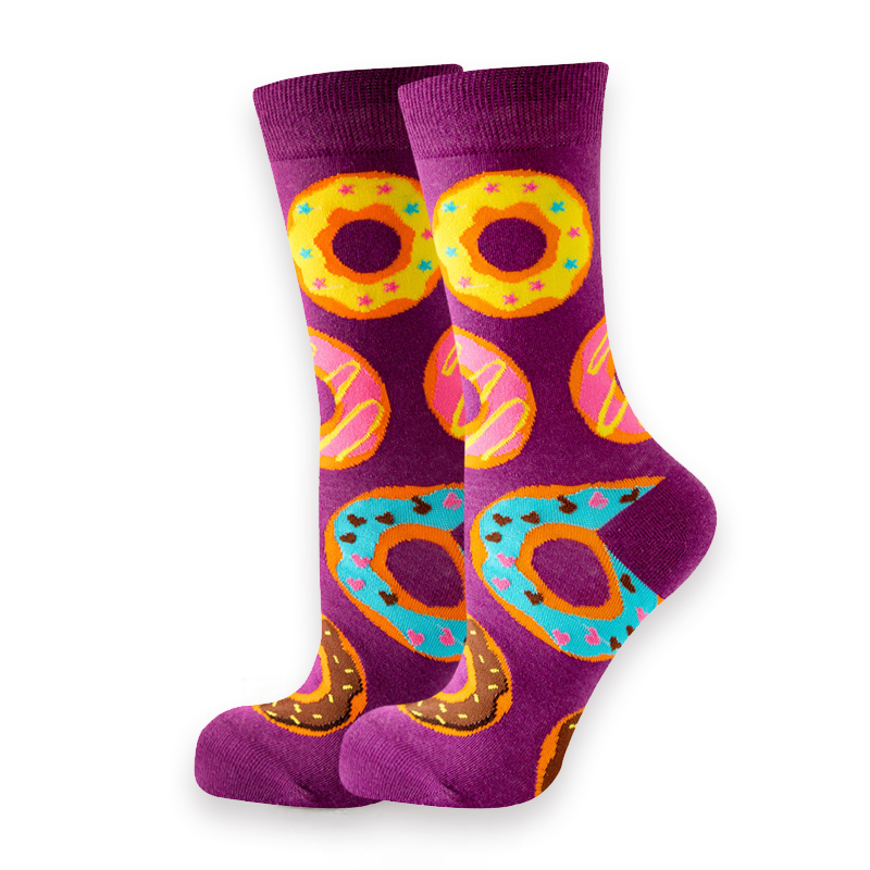 COZY NOXXIEZ SOXXIEZ DONUT PURPLE 38-45 6pcs