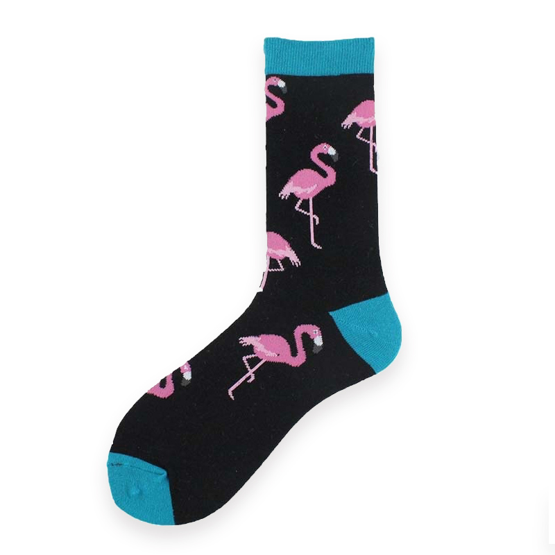 COZY NOXXIEZ SOXXIEZ FLAMINGO BLACK 38-45 6pcs