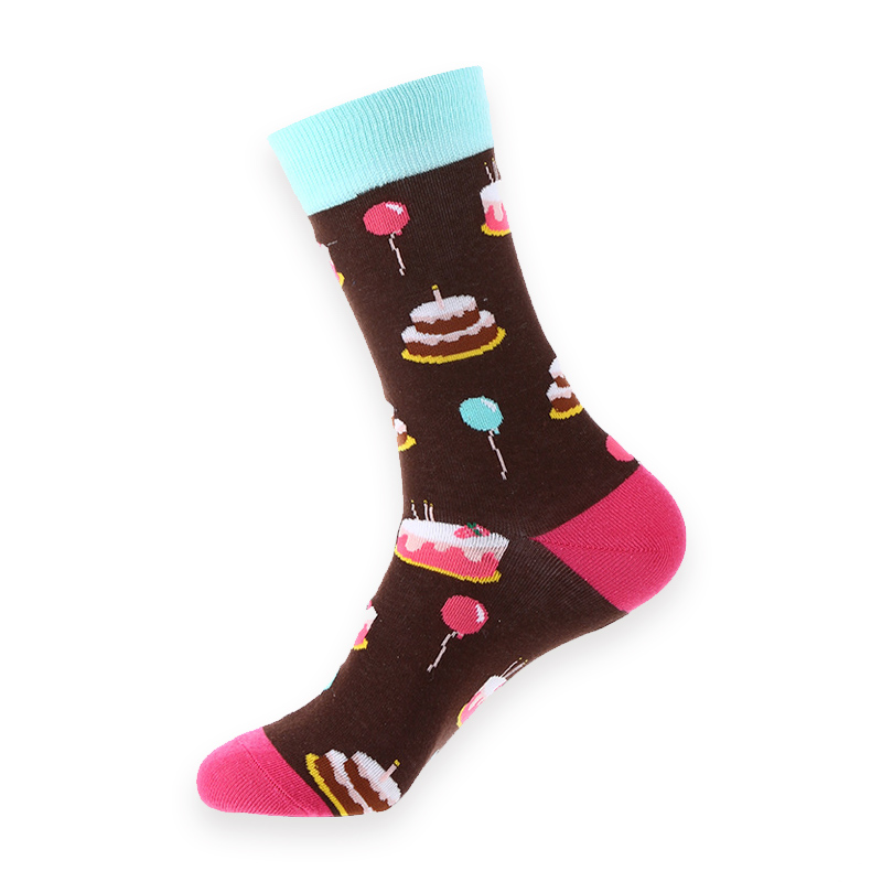 COZY NOXXIEZ SOXXIEZ BIRTHDAY CAKE BROWN 38-45 6pcs