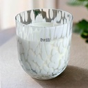 TWILI INDOOR SCENTED CANDLE LOTUS COLL. WHITE CLOUDS L        14,5cm