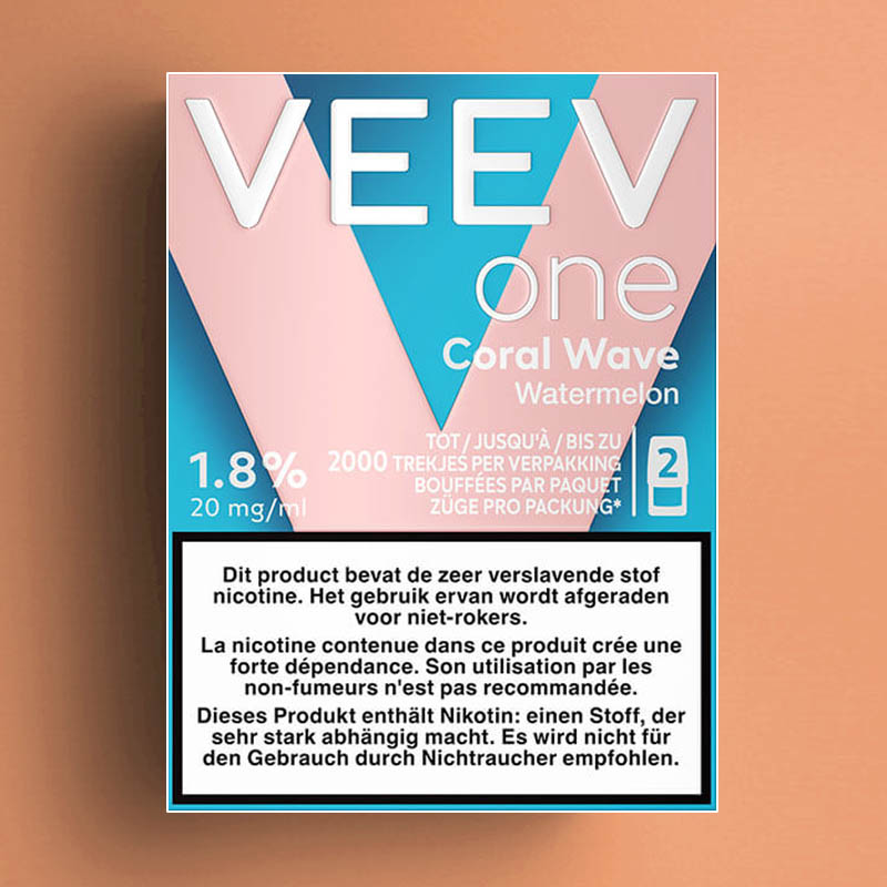 VEEV ONE POD CORAL WAVE (WATERMELON) 20 MG - 2ML /5