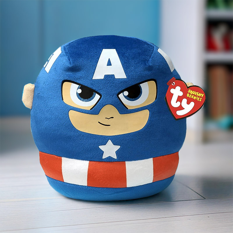 TY SQUISH A BOO MARVEL CAPTAIN AMERICA 20CM