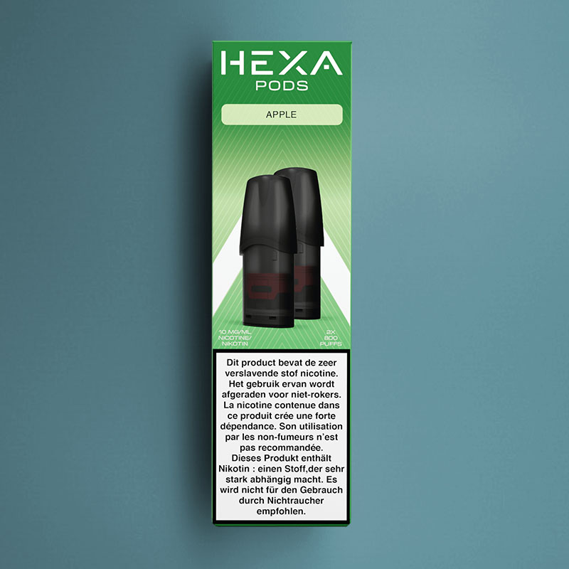 HEXA PODS APPLE 10MG /5
