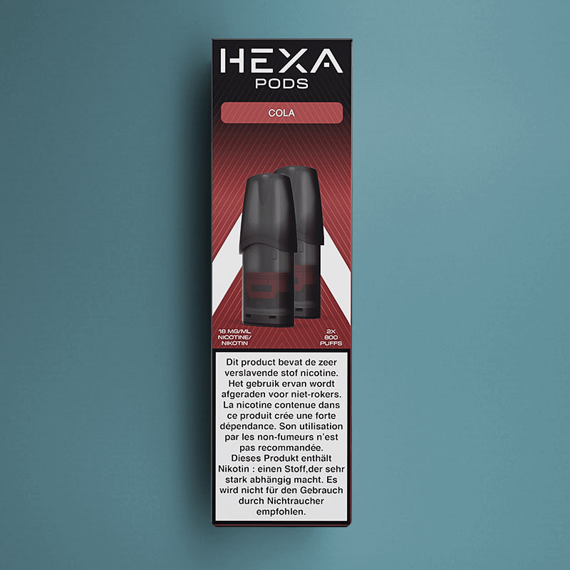 HEXA PODS COLA 18MG /5