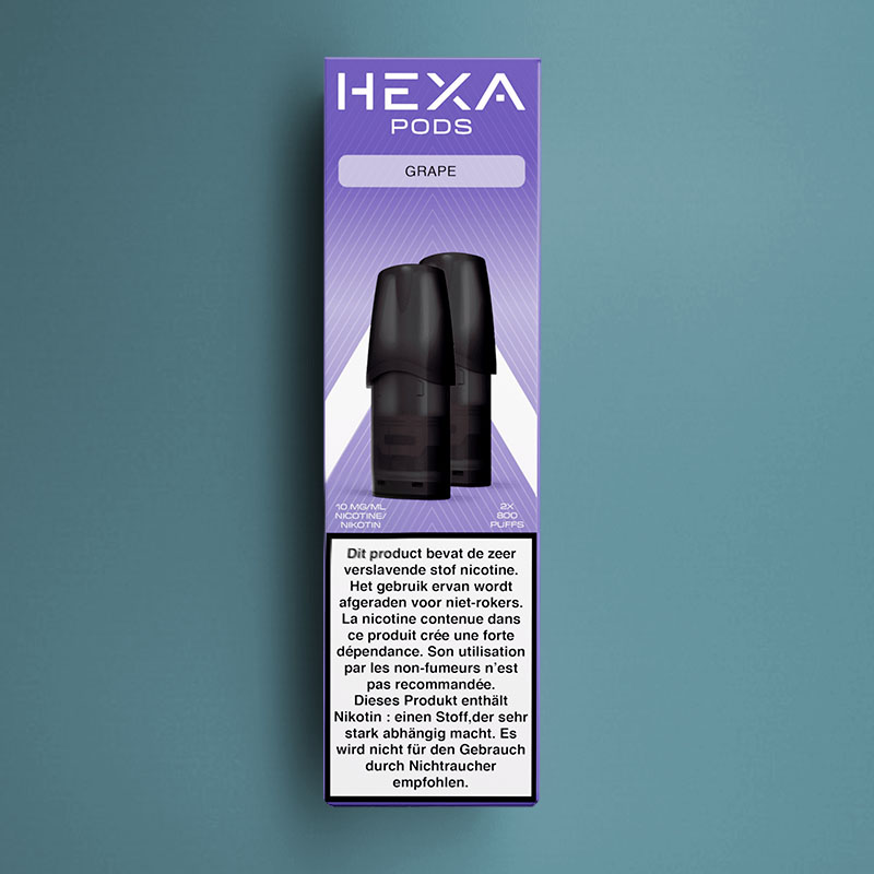 HEXA PODS GRAPE 10MG /5