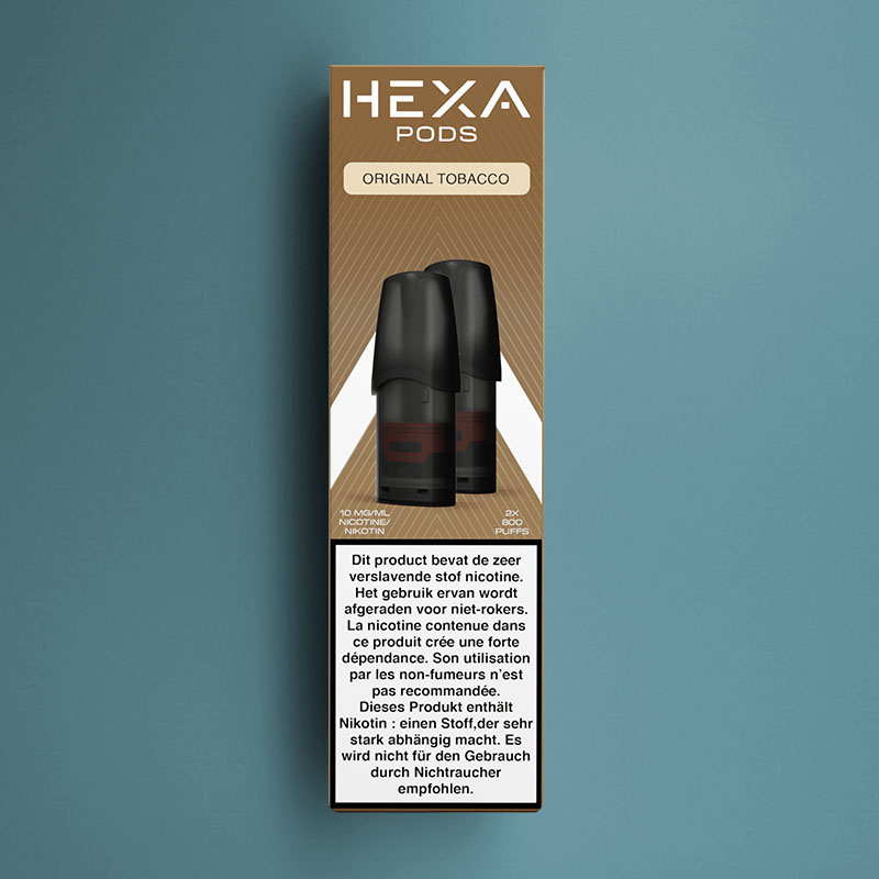 HEXA PODS ORIGINAL TOBACCO 10MG /5