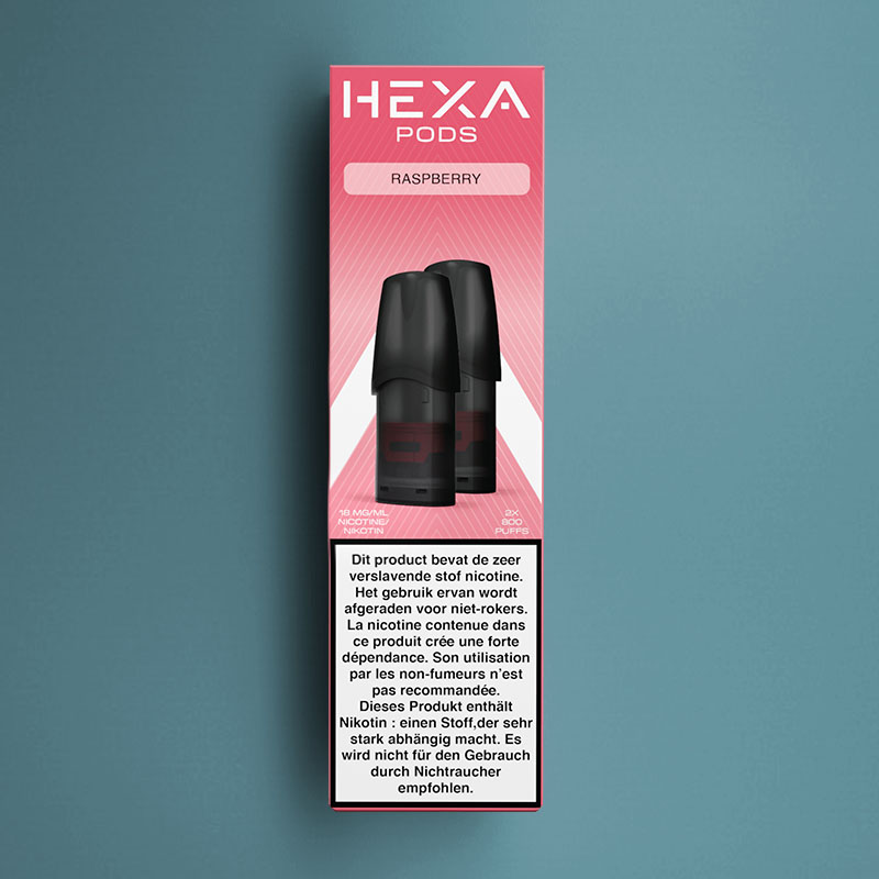 HEXA PODS RASPBERRY 18MG /5