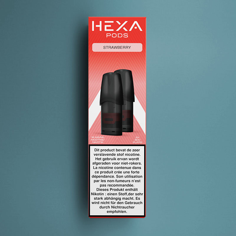 HEXA PODS STRAWBERRY 18MG /5