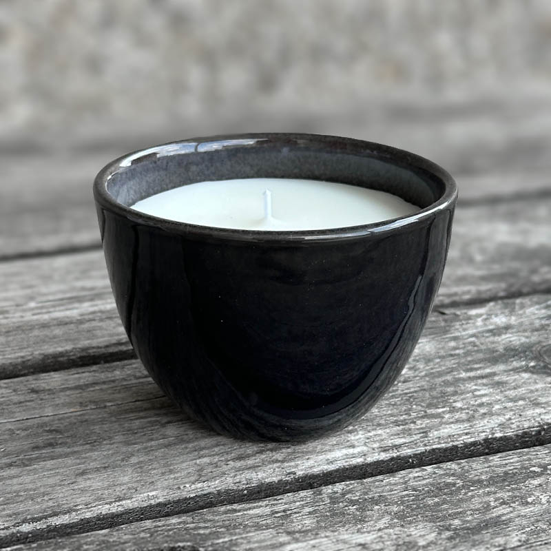 TWILI INDOOR CANDLE SOFT GLOW COLL. BLACK 10cm /3