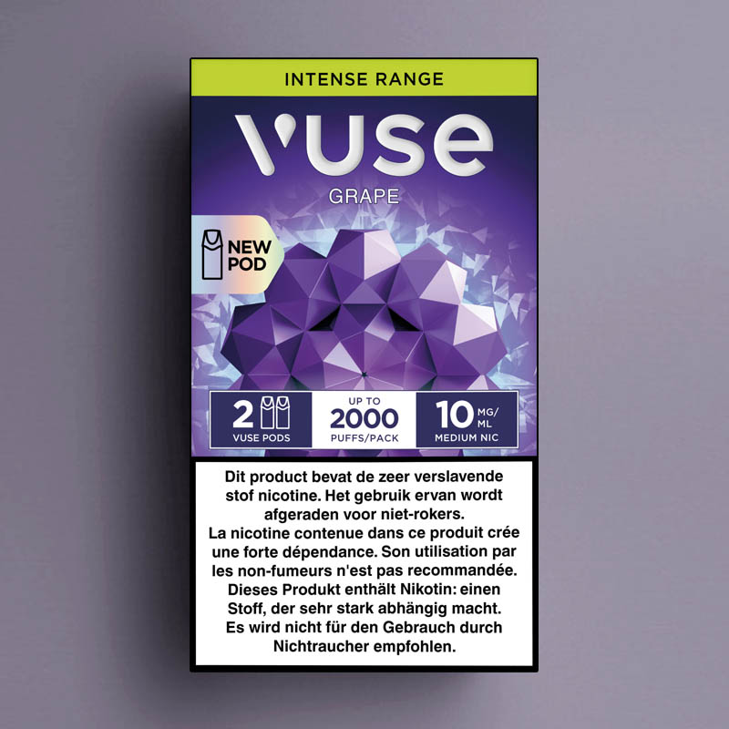VUSE INTENSE GRAPE 2-PODS 10mg /5