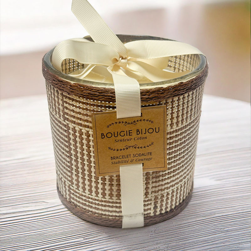 BOUGIE BIJOU PAILLE TRESSEES LARGE (YELLOW LABEL)