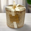 BOUGIE BIJOU PAILLE TRESSEES LARGE (WHITE LABEL)