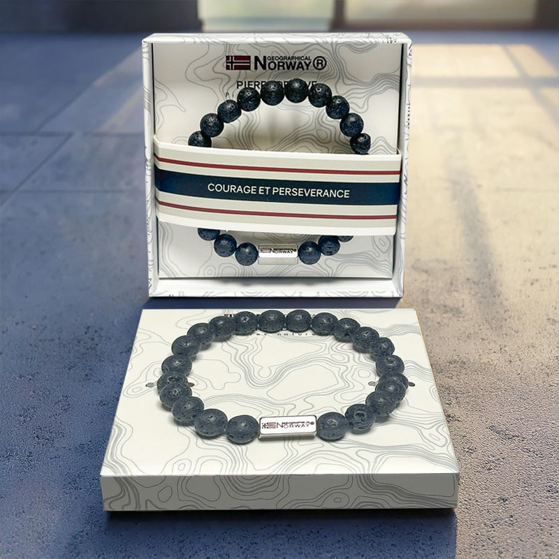 BRACELET GEOGRAPHICAL NORWAY PIERRE DE LAVE