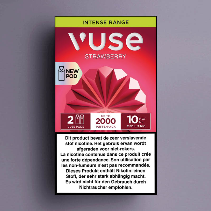 VUSE INTENSE STRAWBERRY 2-POD 10MG /5