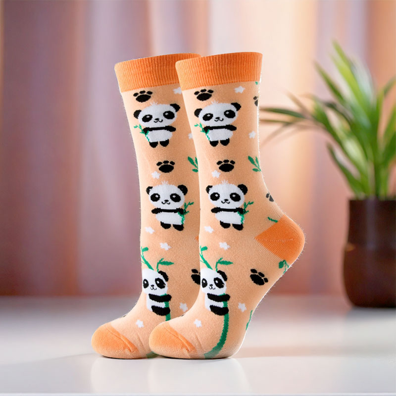 COZY NOXXIEZ SOXXIEZ PANDA ORANGE 38-45 6pcs