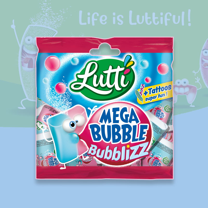 LUTTI MEGA BUBBLE BUBBLIZ 20 x 85g
