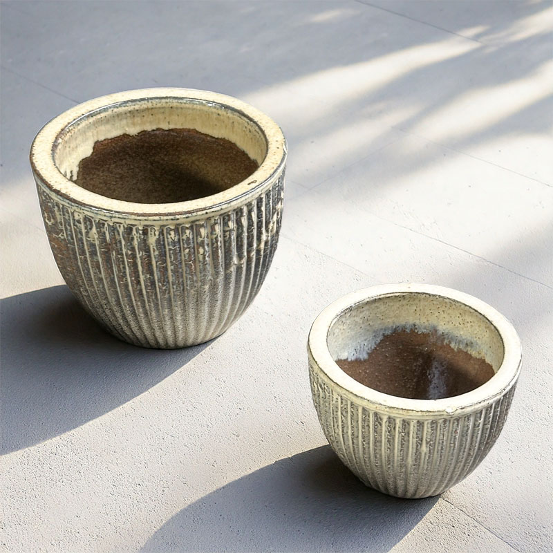 LINNEA FLOWERPOT SAND 14CM+18,5CM SET
