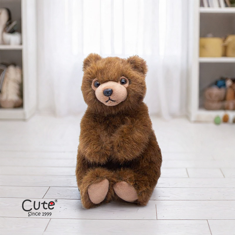 BEAR BROWN SITTING 22CM