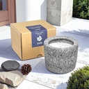TWILI OUTDOOR CITRONELLA CANDLE FRESCO ASH GREY MEDIUM