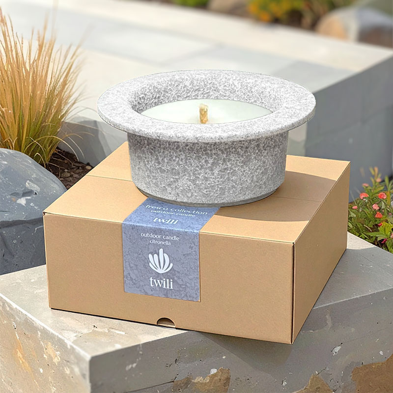 TWILI REFILL OUTDOOR CANDLE FRESCO SMOKEY GREY X-LARGE
