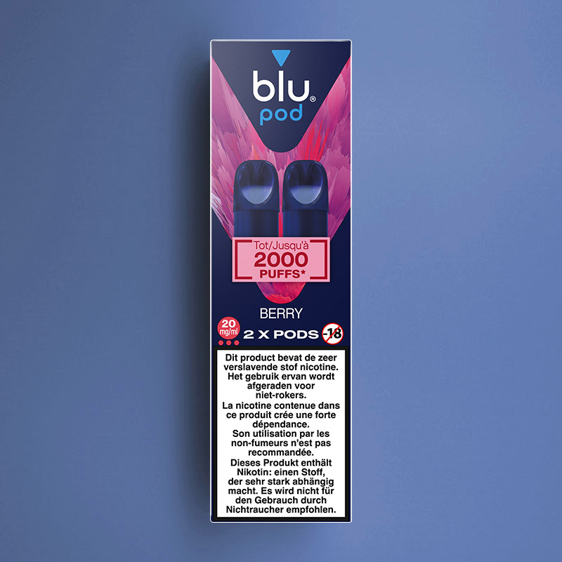 BLU BAR 2-POD PACK BERRY 20MG /6